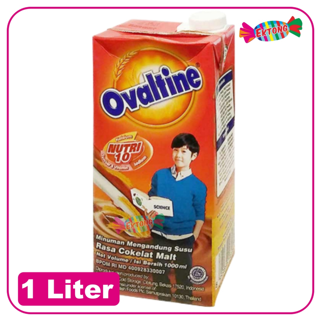 Jual Ovaltine Susu Uht Choco Malt 1 Liter 1000ml Shopee Indonesia 7358