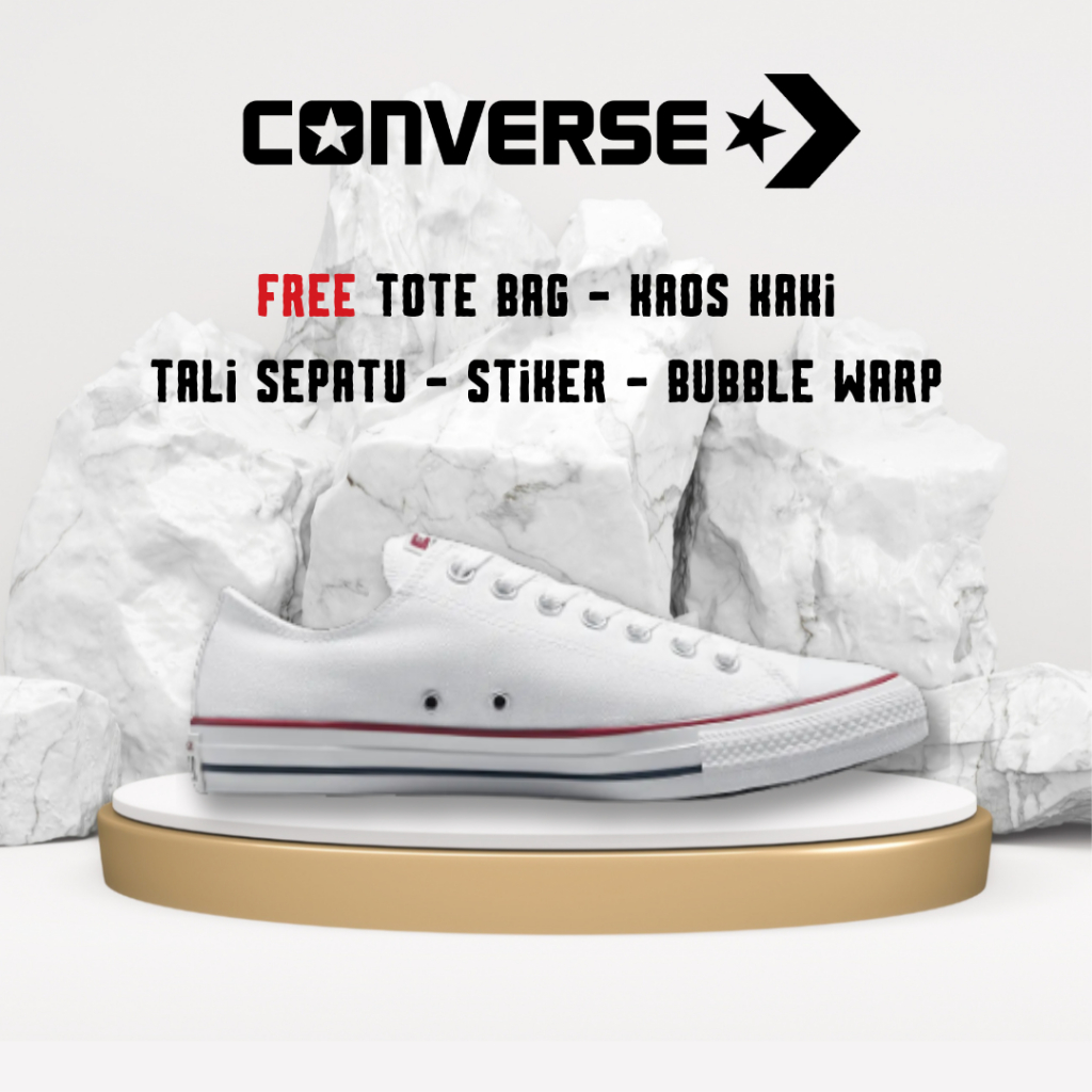 Jual Converse All Star Classic White Low Ox BNWB Sepatu Kasual ...