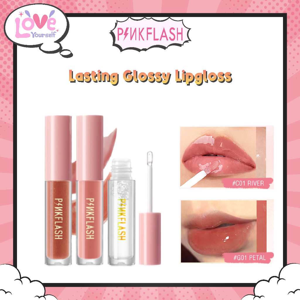 Jual LY CLEARANCE SALE PINKFLASH L02 LASTING GLOSSY LIPGLOSS Shopee