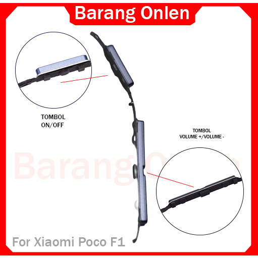 Jual Xiaomi Poco F1 Tombol Power Onoff Volume Atas Bawah Shopee Indonesia 6816