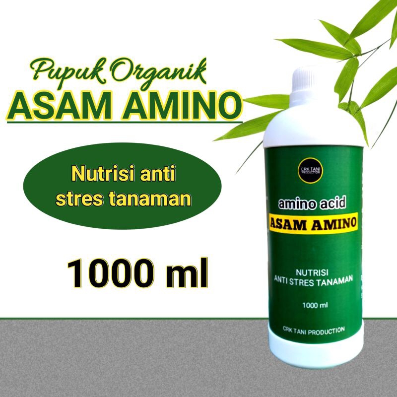 Pupuk organik cair asam amino plus zpt 1 liter nutrisi anti stres untuk tanaman menyuburkan media tanam termurah / amino acid