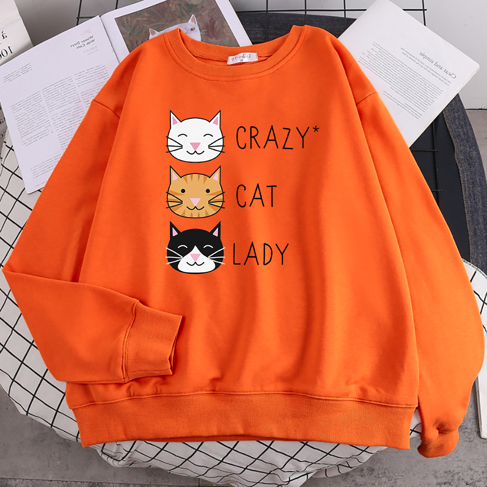 Jual CRAZY CAT LADY Sweater Crewneck II Sweatshirt Basic Print DTF II Sz M XL Anak Dewasa Pria Wanita Shopee Indonesia