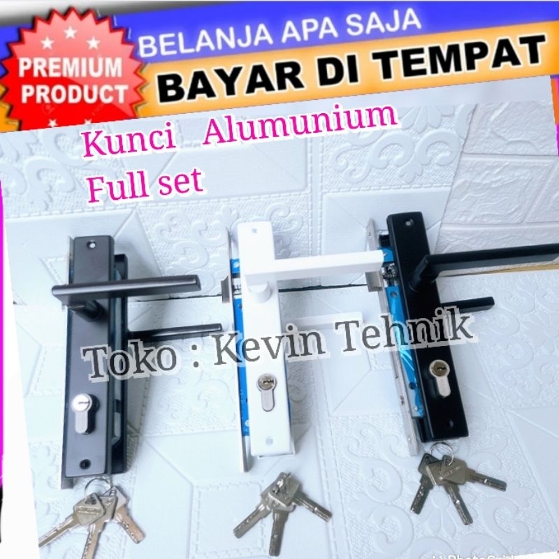 Jual Kunci Pintu Alumunium Set Kunci Handle Alumunium Set Shopee Indonesia