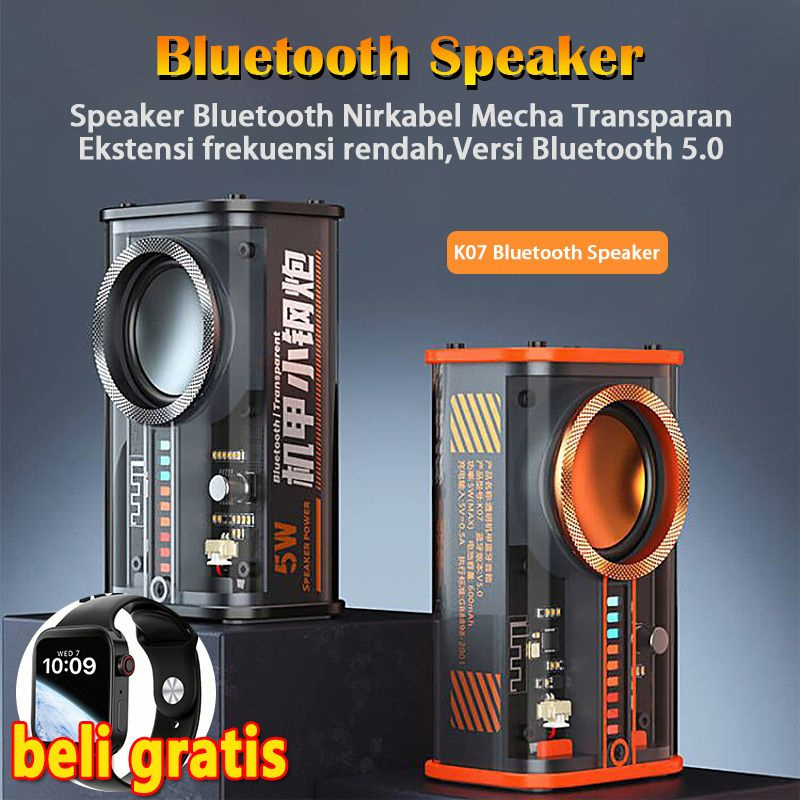 Jual RGB LED Portable Bluetooth speaker V5.0 Mini Wireless Bluetooth ...