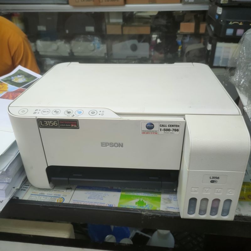Jual printer Epson l3156 print scan copy wifi putih Shopee Indonesia