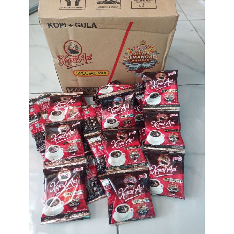 Jual KOPI KAPAL API SPECIAL MIX KOPI PLUS GULA 1 RENCENG 10 SACHET Shopee Indonesia