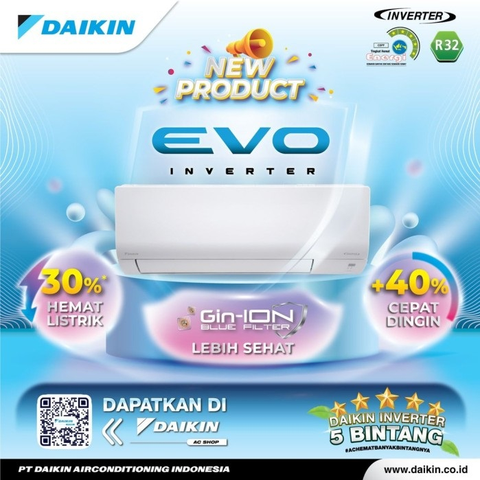 Jual Daikin Stkf Av Ftkf Av Inverter Evo Pk Shopee Indonesia