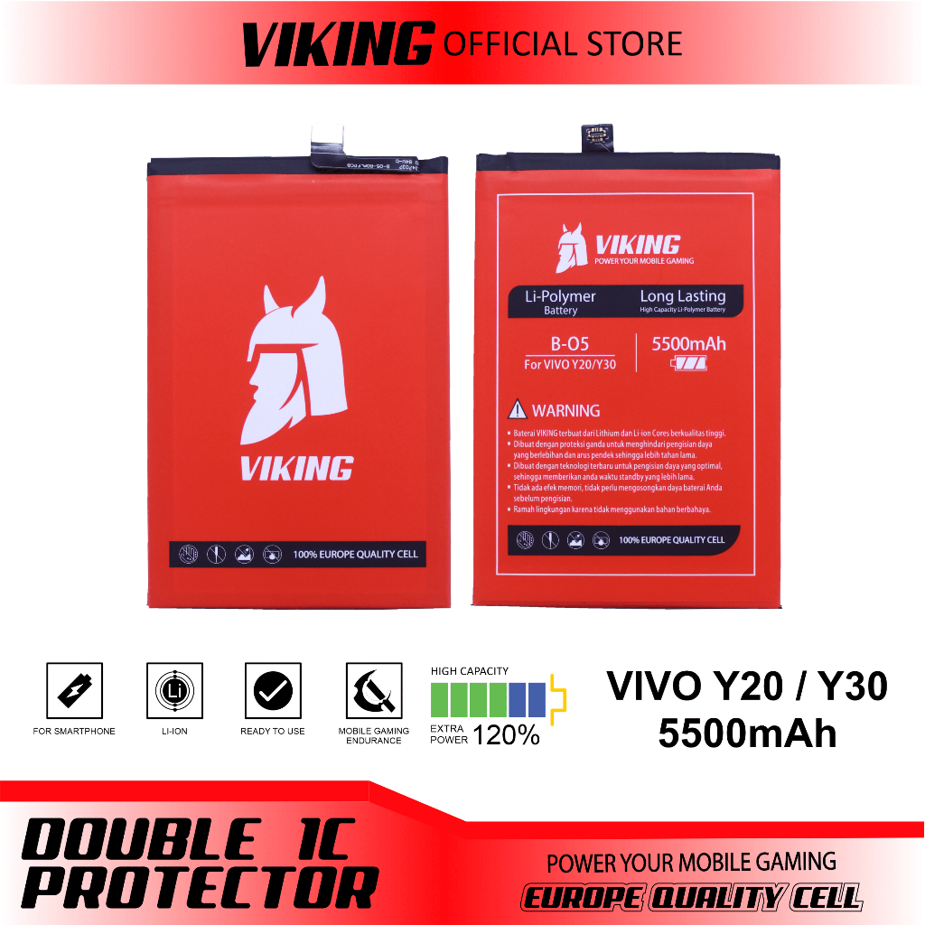 Jual VIKING Baterai Vivo Y12s Y20 Y20i Y20s B O5 Double Power Shopee Indonesia