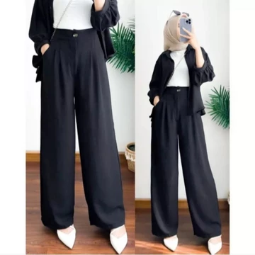 KULOT HIGHWAIST Anti Kusut Bahan Poliester Premium