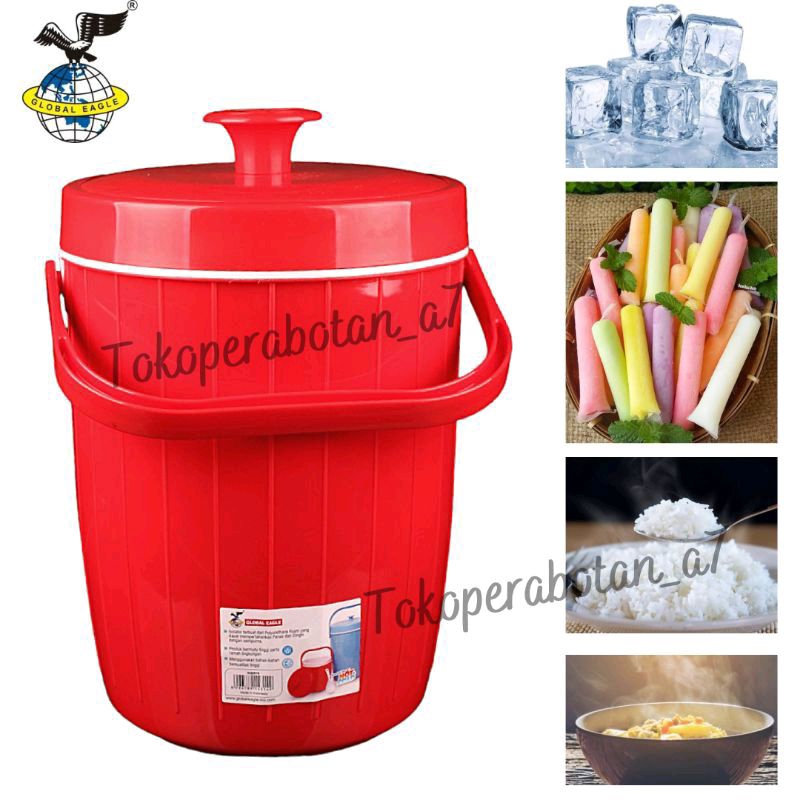 Jual Rice/Ice bucket royal eagle 17liter 14liter/termos nasi/termos es ...