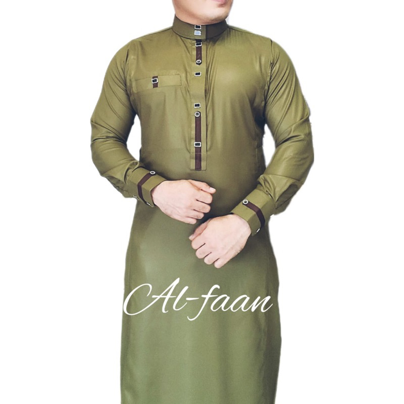 Jual Jubah slimfit pria Gamis pria alfaan jubah gamis muslim pria jubah