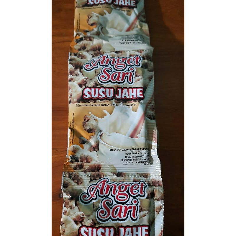 Jual Susu Jahe Anget Sari Minuman Serbuk Instant Rasa Susu Dan Jahe 1renteng Isi 10sachet 4650