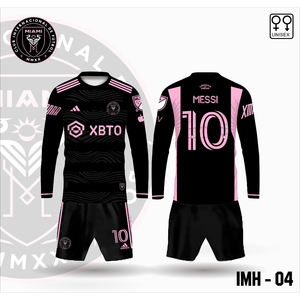 Jual Set Jersey baju Messi INTER MIAMI kaos jersey inter miami lengan ...