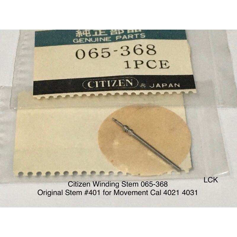 Citizen Winding Stem 1901 1910 2900 2910 065-08 Tige De Remontoir Aufzugswelle