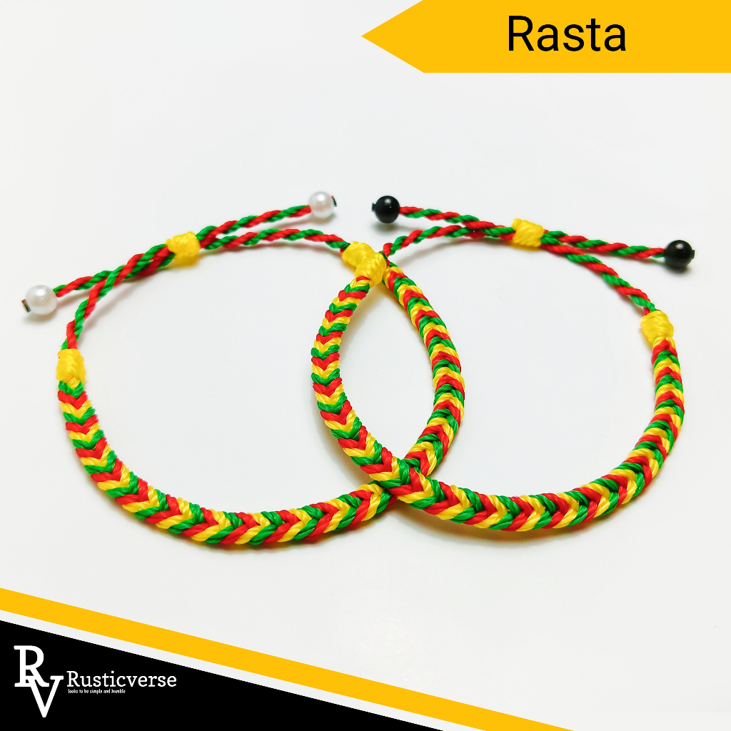 Jual Gelang model rasta bahan tali unik untuk pasangan pria dan wanita ...