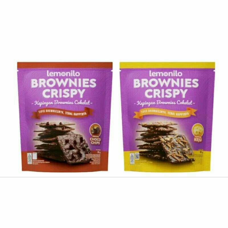 Jual Lemonilo Brownies Crispy Keju Chocochips Kemasan Baru Shopee