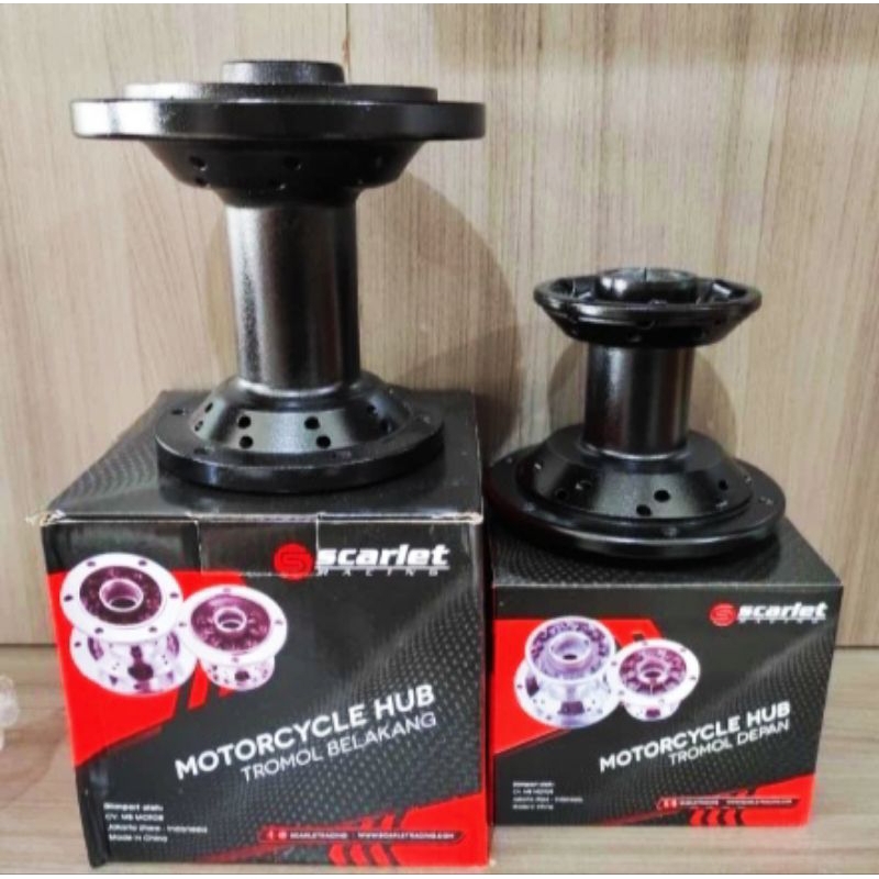 Jual Tromol Depan Belakang KLX Hole 28 Scarlet Racing Set Depan Dan Belakang Shopee Indonesia