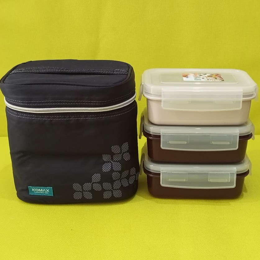 Jual Komax Lunch Box Set Korea 450ml Wadah Makan Siang Yang Praktis