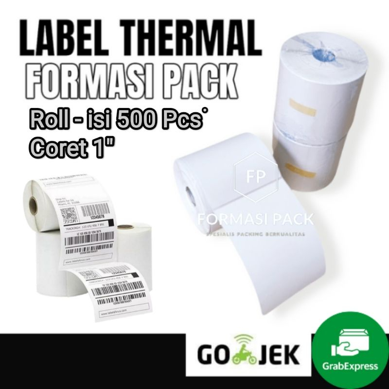 Jual Label Sticker Thermal Termal X Mm X Isi Pcs Ukuran