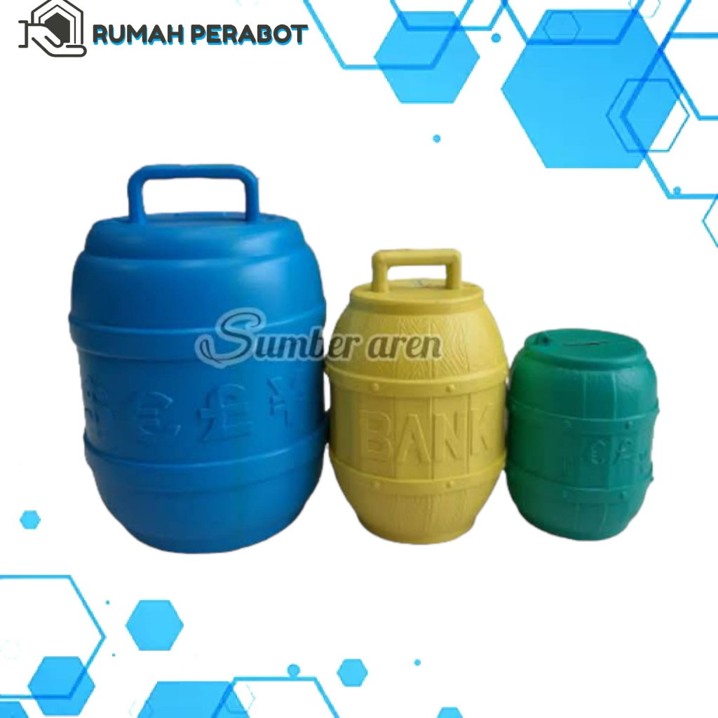 Proses rendaman kedelai di gentong besar