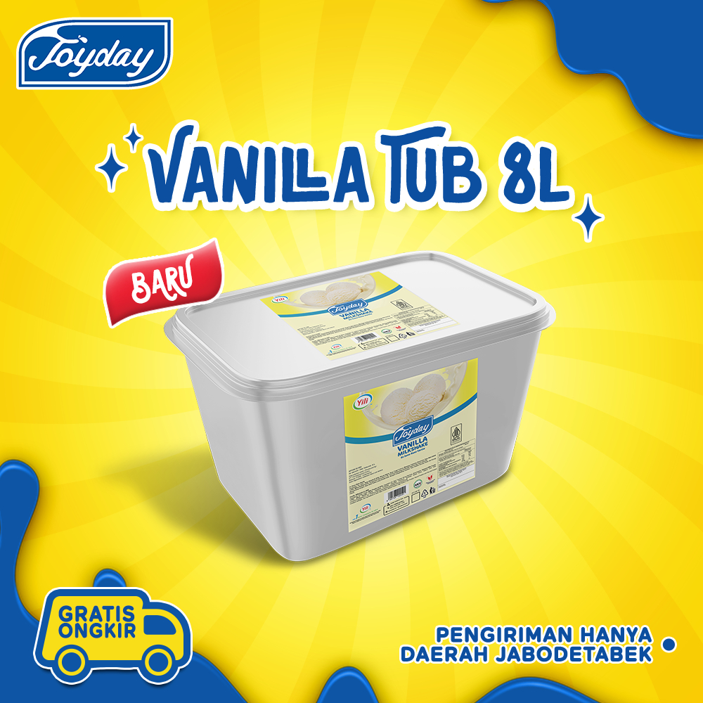 Jual Joyday Ice Cream Vanilla Bucket 8L - Es Krim Ember | Shopee Indonesia