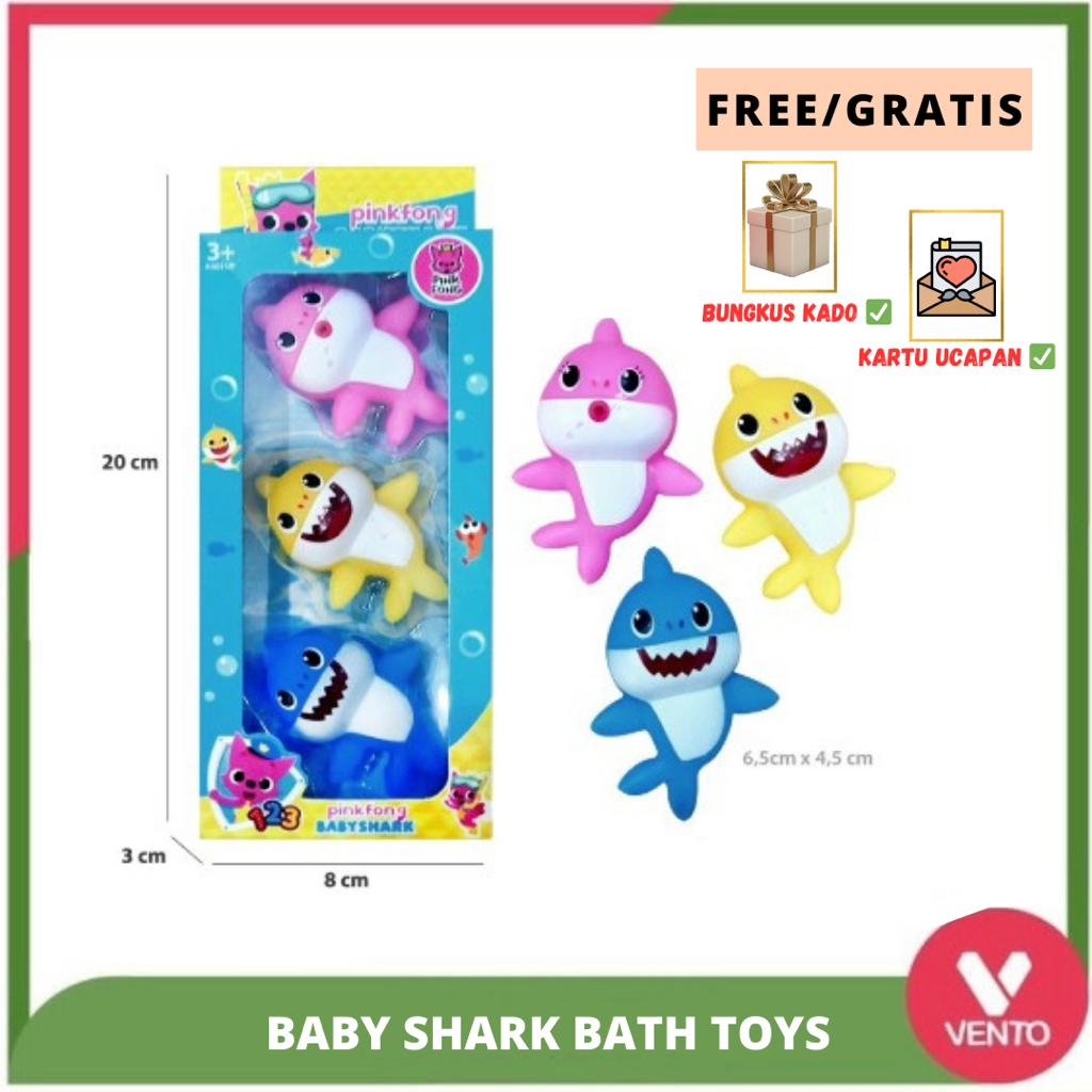 Jual [VENTO TOYS] BABY SHARK BATH TOYS PINK FONG / MAINAN MANDI ANAK