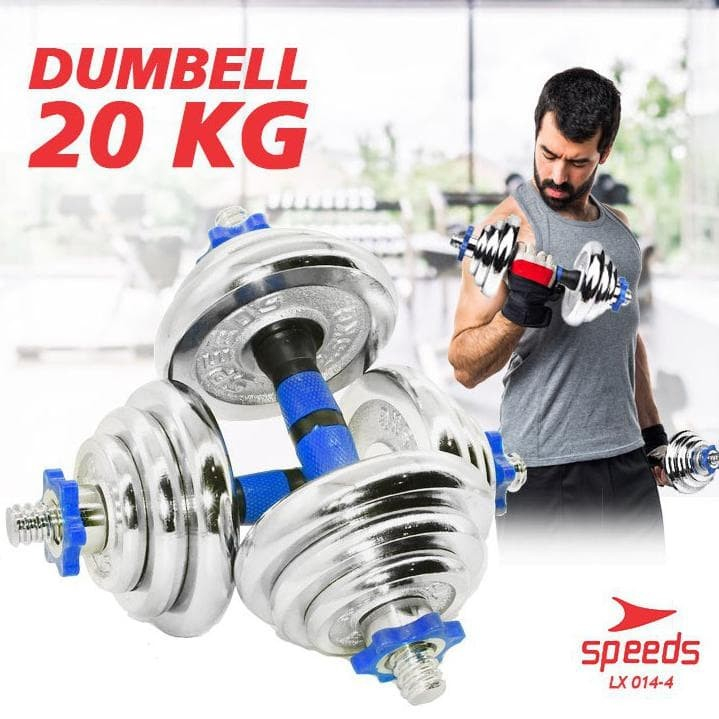 Jual DUMBELL Speeds BARBEL 20kg Set Dengan Box Fitness Angkat Beban 014 ...