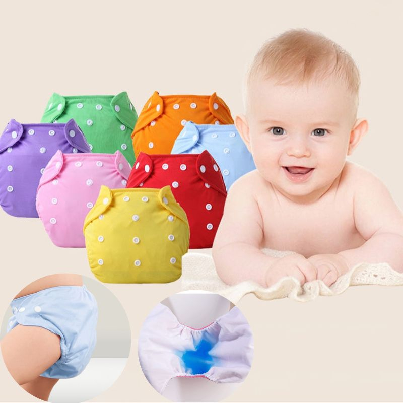 Jual Popok Kain Bayi Kancing Warna Polos Cloth Clodi Diaper Dapat ...