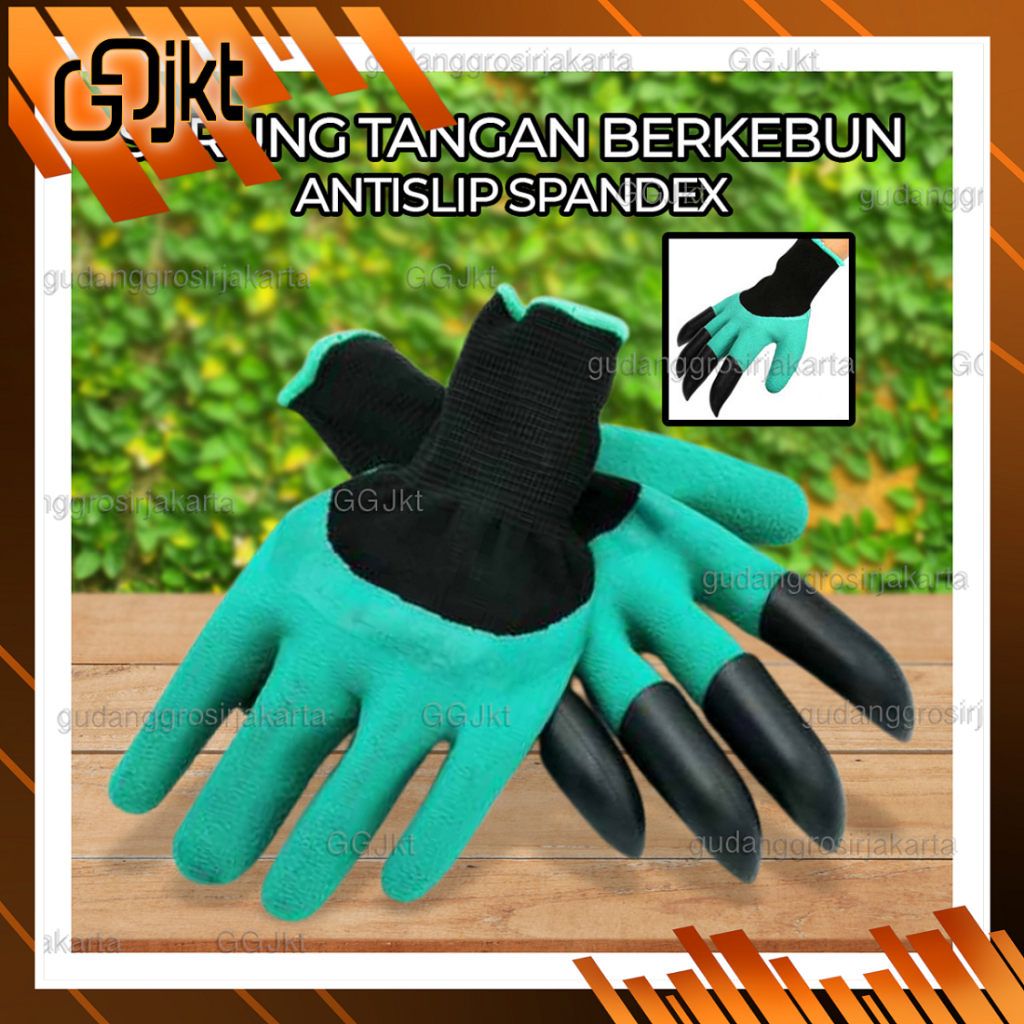 Jual Sarung Tangan Berkebun Antislip Spandex Green Pelindung Jari Shopee Indonesia