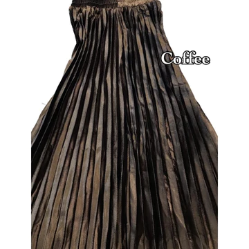 Rok Plisket Beludru Panjang Import PREMIUM