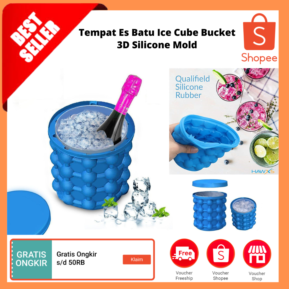 KTZCTPCA Ice Cube Bucket With Sealed Lid, Ice Cube Stoage