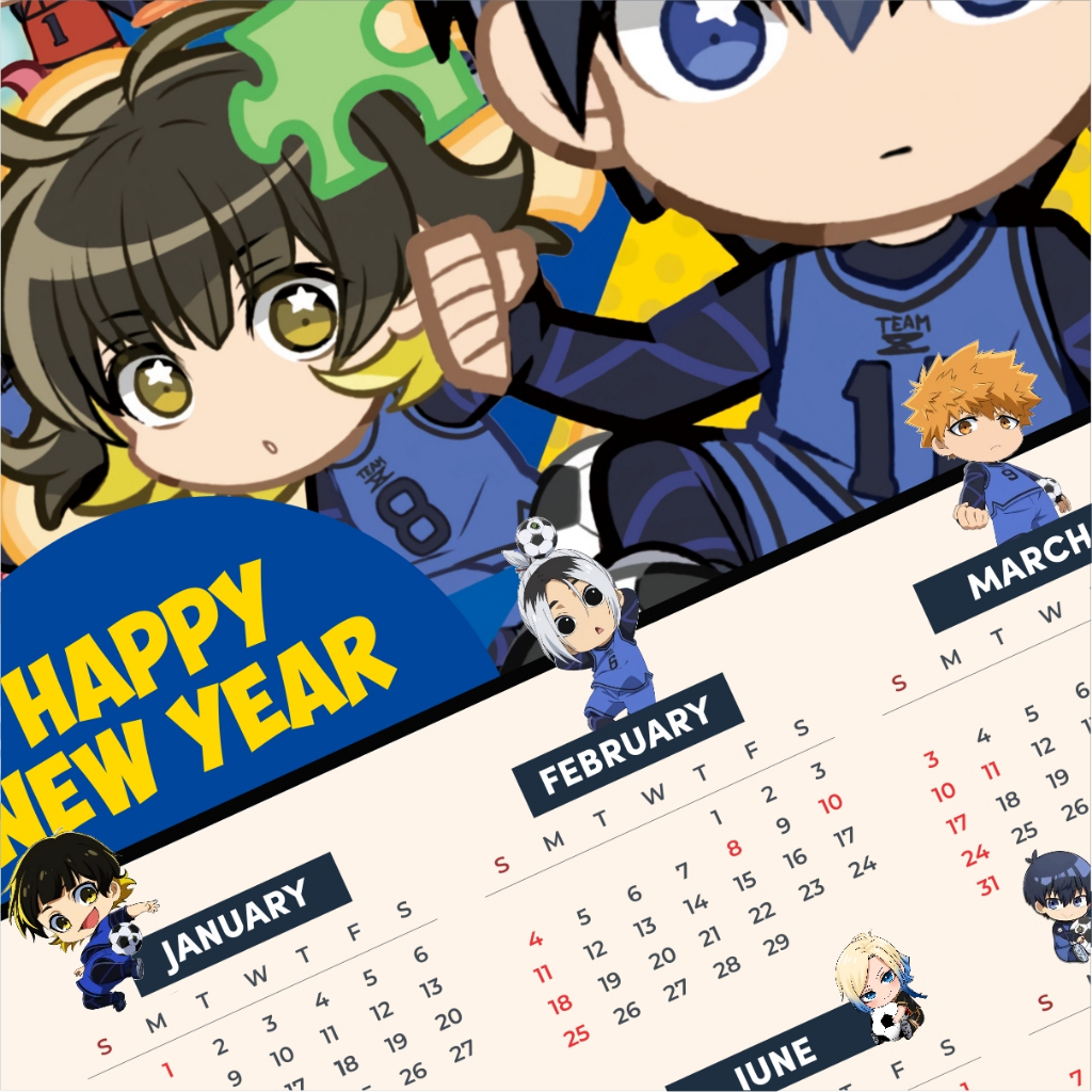 Jual Kalender Anime 2024 Kalender Anime 2024 Poster Anime Kalender