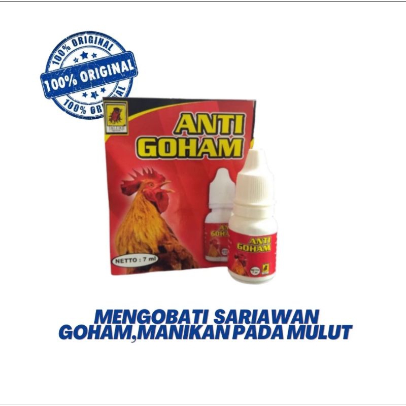 Jual OBAT GOHAM AYAM ANTI GOHAM JALU AJI OBAT MANIKAN AYAM SARIAWAN ...