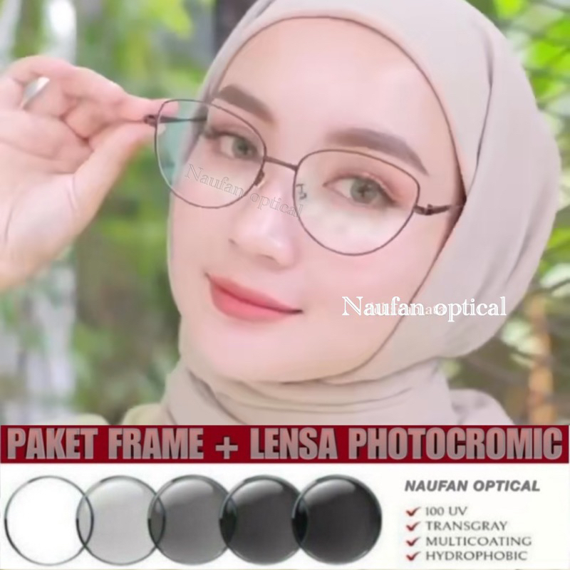 Jual Kacamata Cat Eye Wanita Framelensa Photocromic Kacamata Minus Photocromic Kacamata