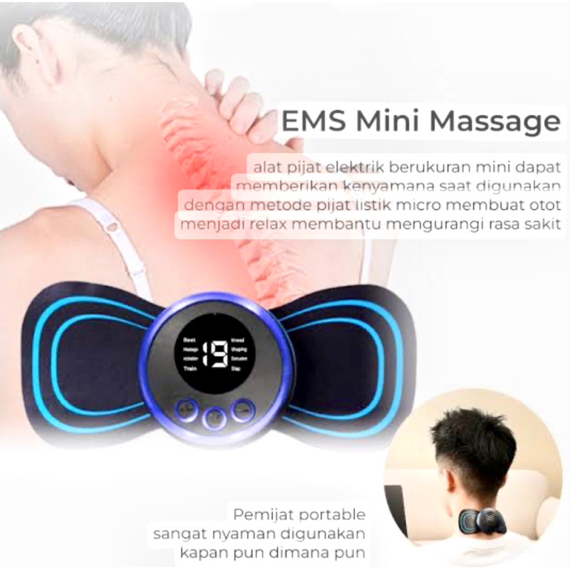 Jual Alat Pijat Mini Pad Untuk Seluruh Tubuh Minipad Ems Massager Recharging Shopee Indonesia