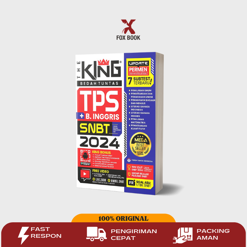 Jual The King TPS SNBT 2024 Bedah Tuntas Tes Potensi Skolastik Update ...