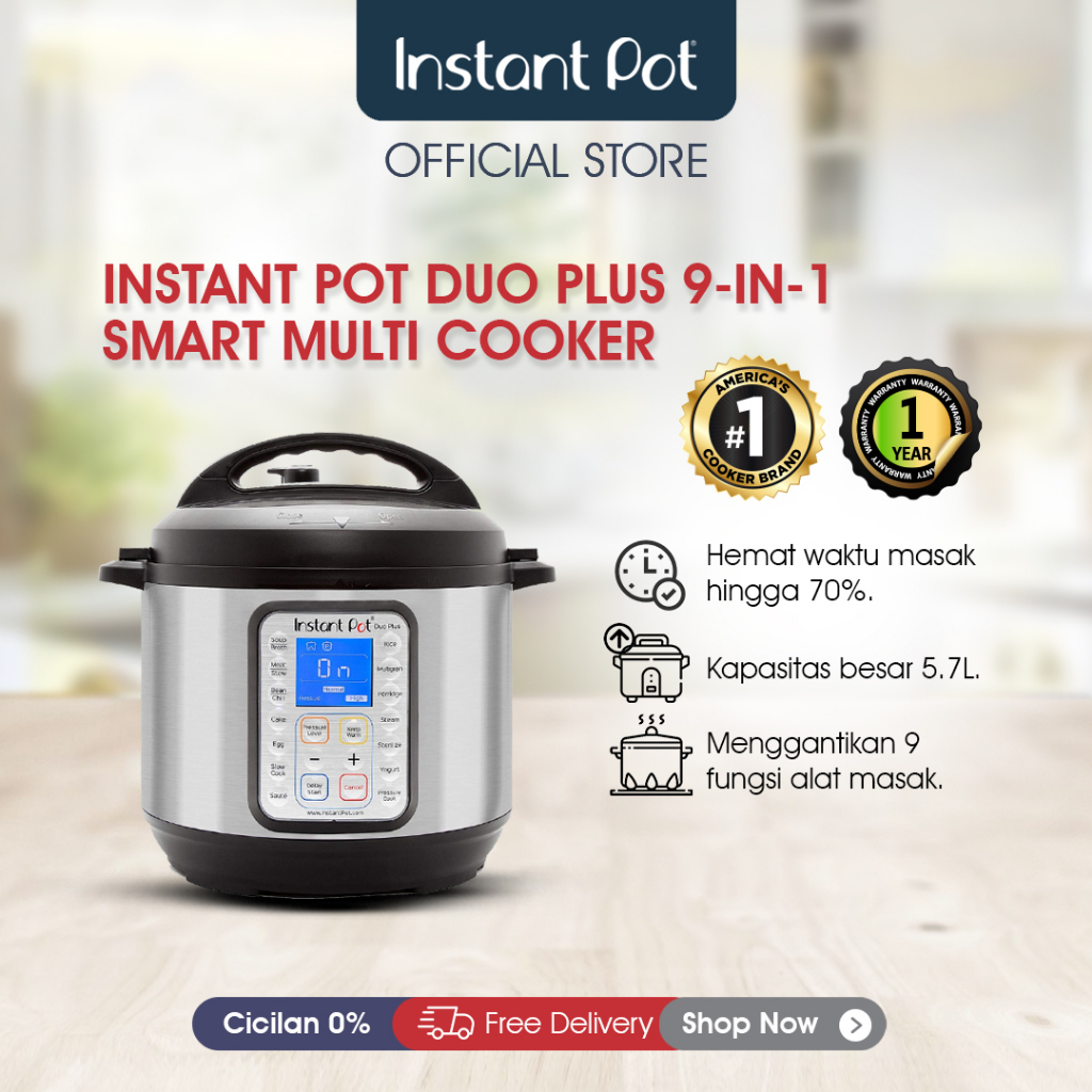 Jual Instant Pot Duo Plus 9-In-1 Smart Multi Cooker Alat Masak ...