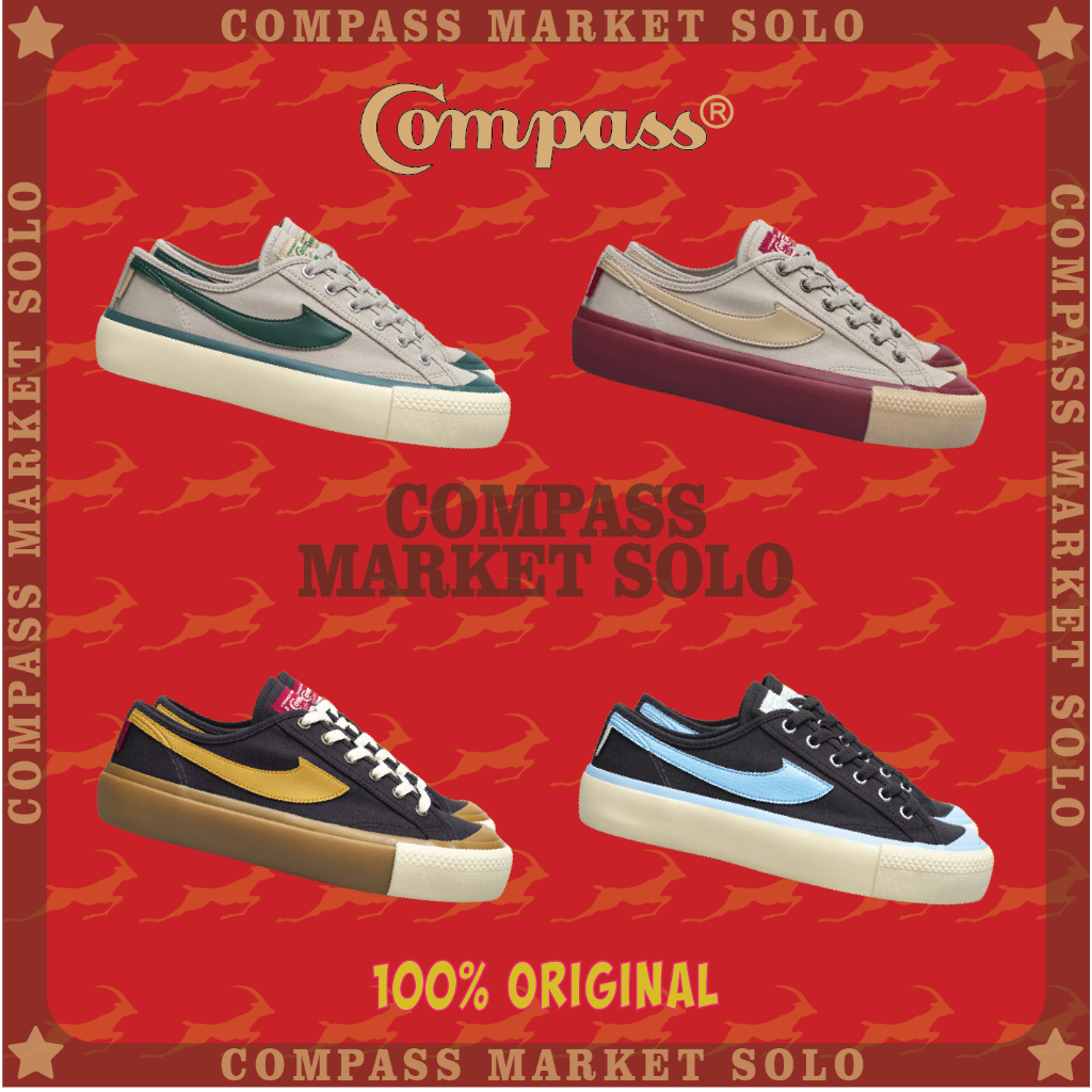 Jual Original Sepatu Compass Gazelle Color Seasonal Low Wafer Green Wafer Maroon Caramel 3708