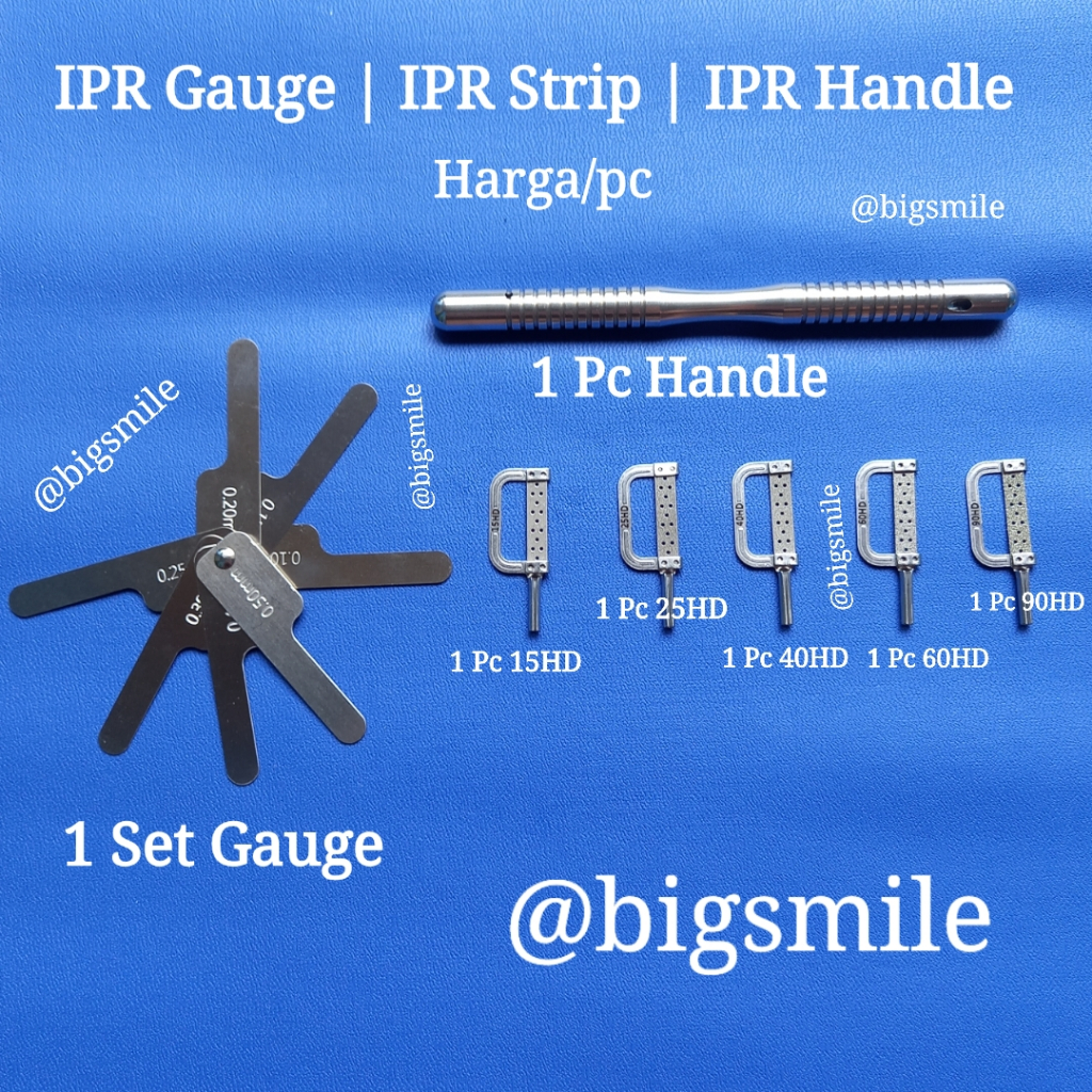 Jual IPR Gauge Slicing Strip IPR Refill Handle IPR Interproximal Enamel ...