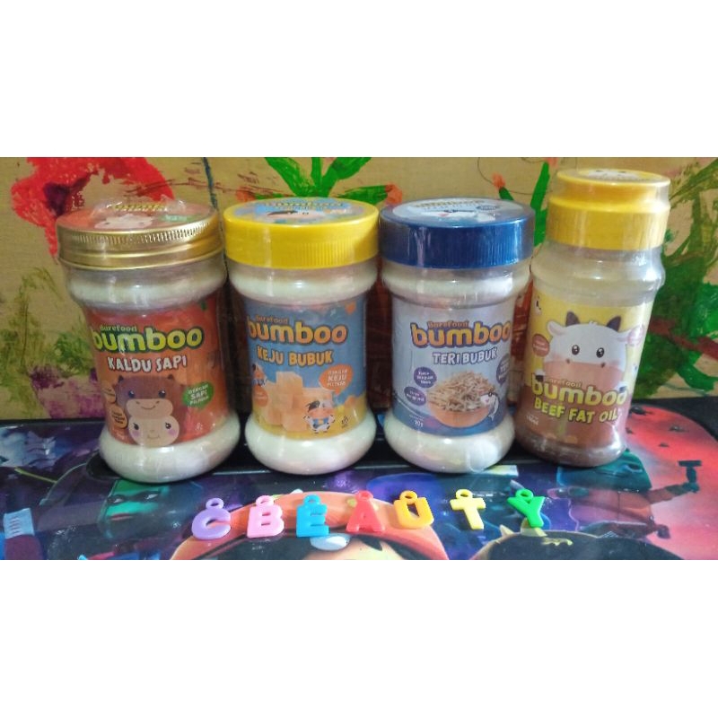 Jual Bumboo Barefood MPASI Kaldu Sapi, Keju Bubuk, Teri Bubuk Beef Fat ...