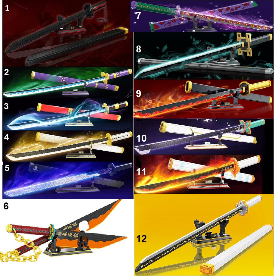 Jual Bleach Ichigo Zoro Ichimonji Enma Tanjiro Yoriichi Zenitsu Rengoku