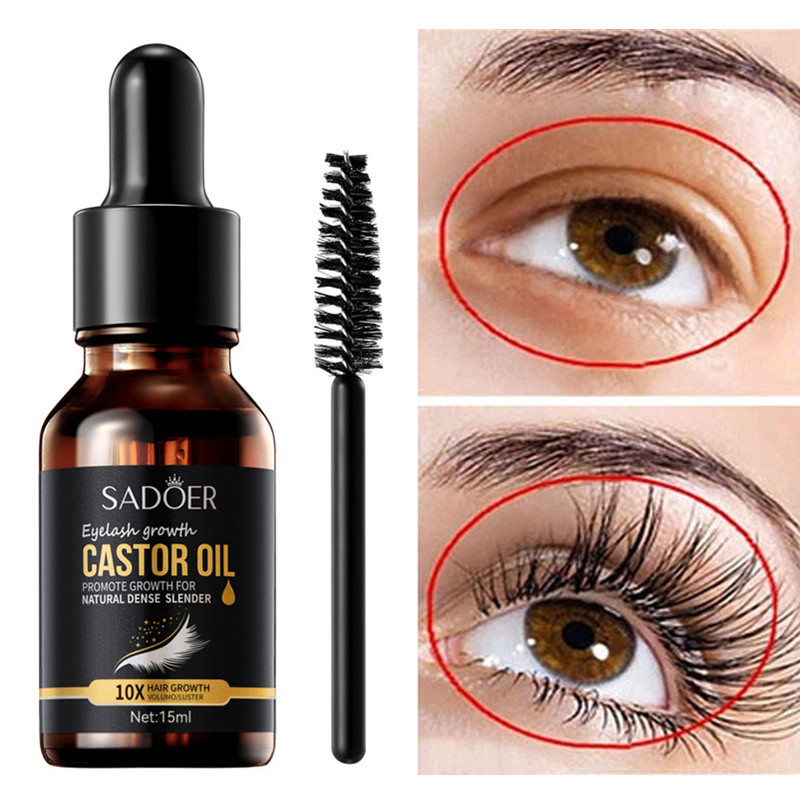 Jual Castor Oil Eyelash Growth Serum 7 Days Fast Eyelashes Enhancer