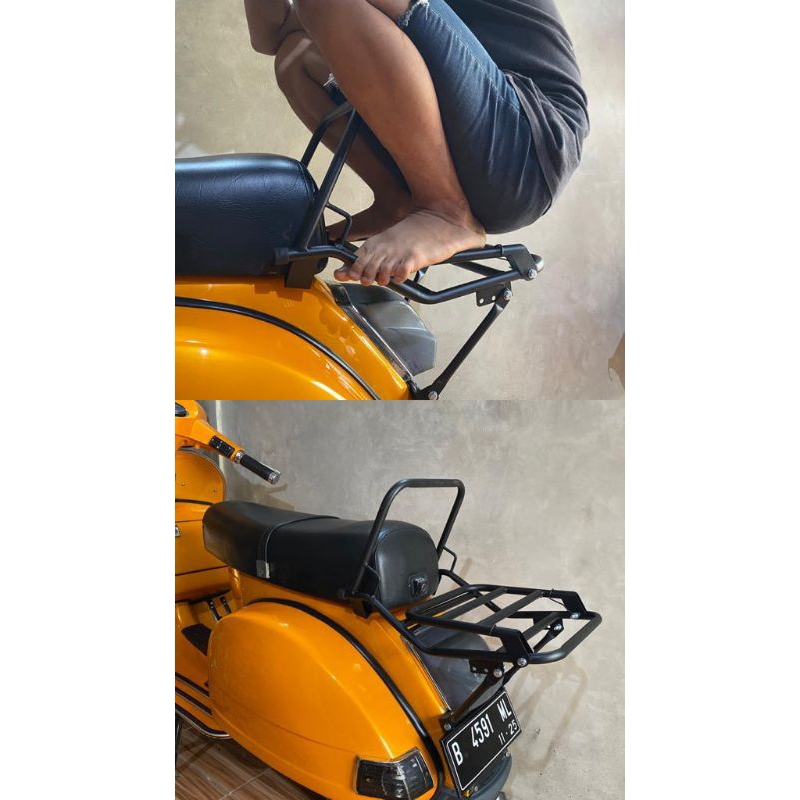 Jual rfz Backrack Madrid rak Vespa PX Exlusive spartan excel super ...