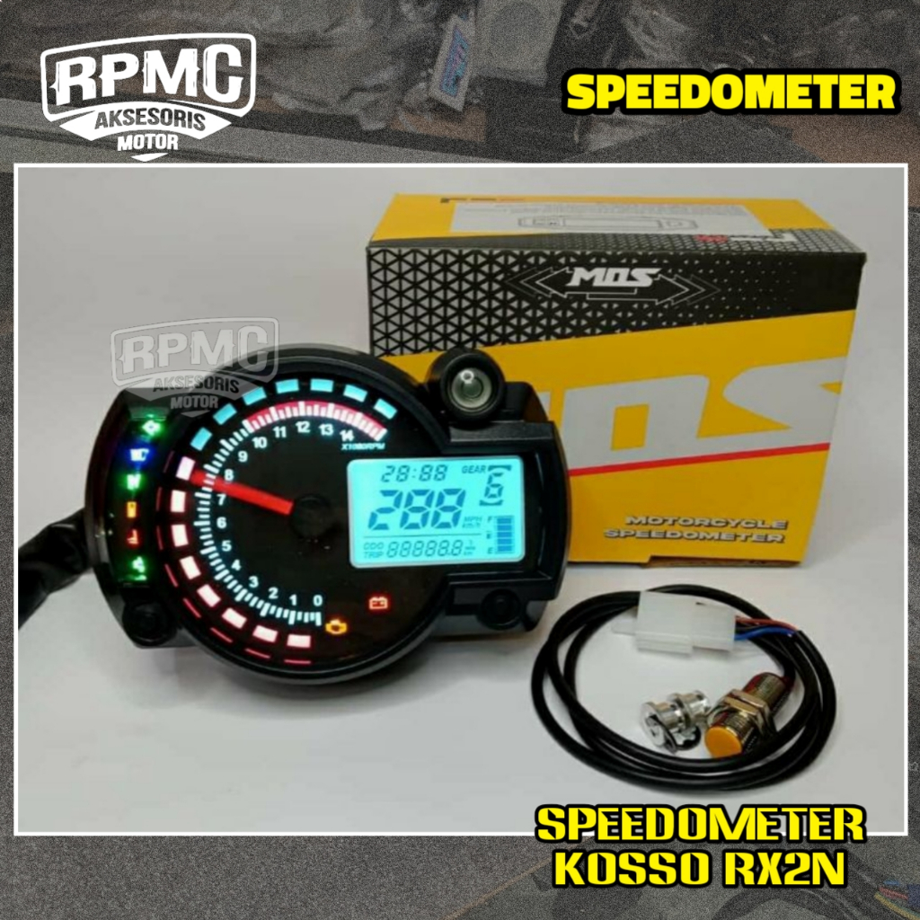 Jual SPEEDOMETER KOSO RX2N SPIDOMETER SPIDO DIGITAL SET SENSOR ...