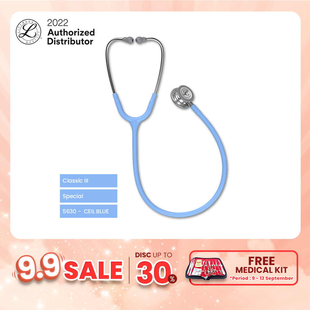 Jual 3M Littmann Classic III Stethoscope / Stetoskop Dewasa CEIL BLUE
