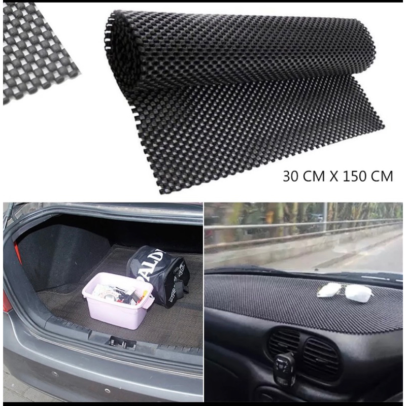 Jual anti slip mat dasmat dash mat non slip hitam dashmat 150 x 30 cm 1 ...