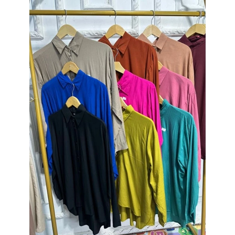 Kemeja Basic Rayon STARLA / Kemeja Wanita / Kemeja Polos Rayon - foto 1