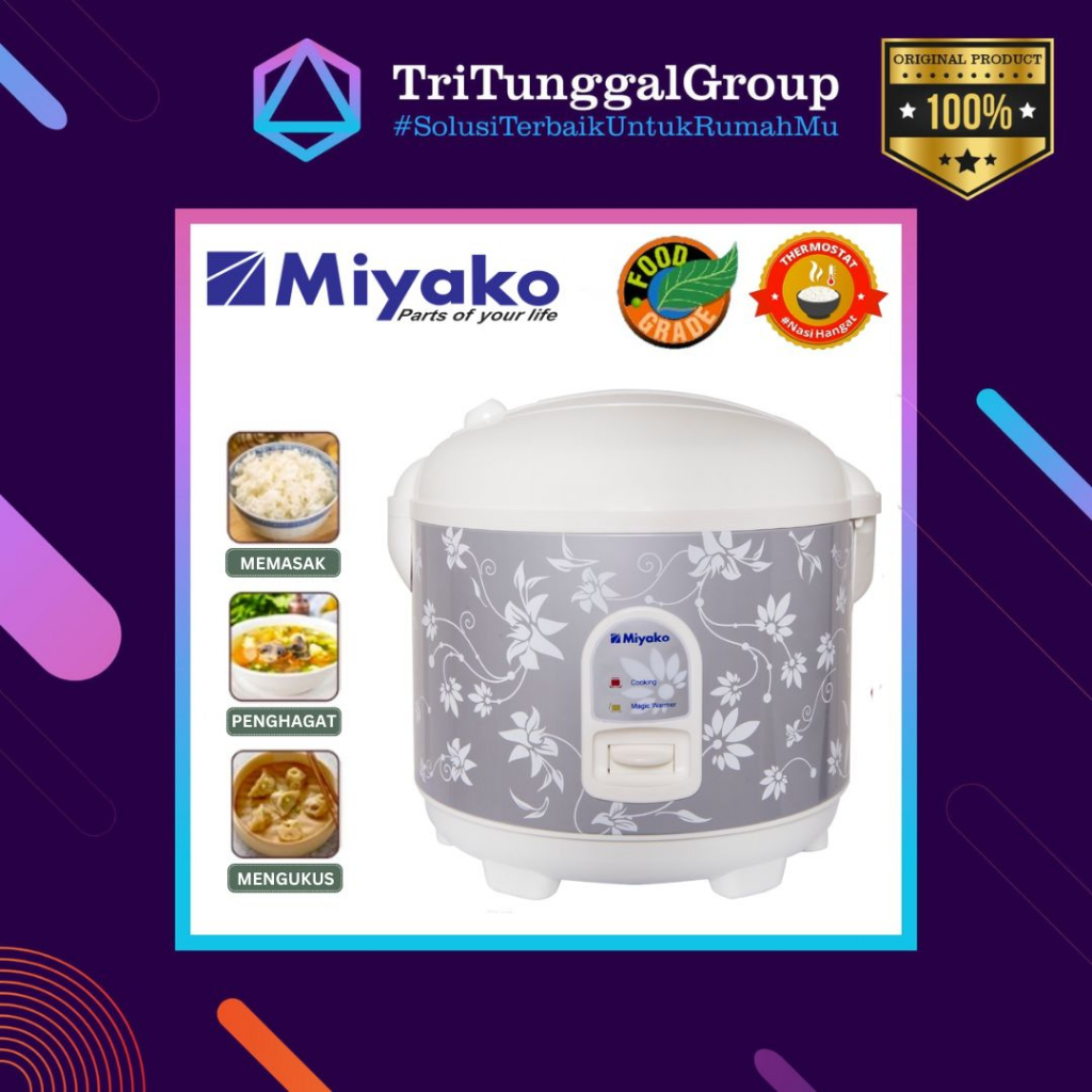 Jual (BAYAR DI TEMPAT) MAGIC COM / RICE COOKER MIYAKO MCM 528 / MCM528 ...