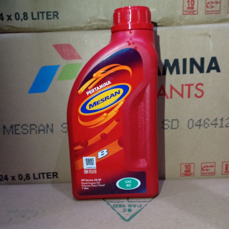 Jual Oli Pertamina Mesran B40 SAE40 1Liter | Shopee Indonesia