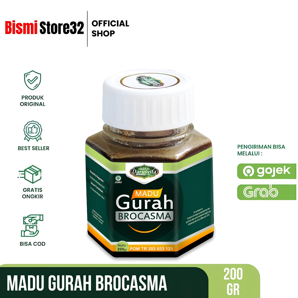 Jual Madu Gurah Brocasma Darusyifa Obat Batuk Berdahak Kering Gatal Tenggorokan Pilek Gurah 2415